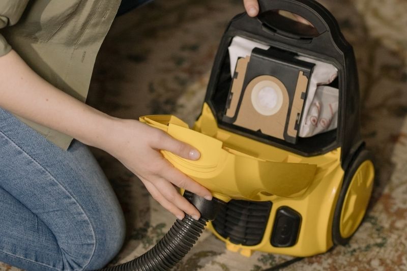 yellow vacuum cleaner