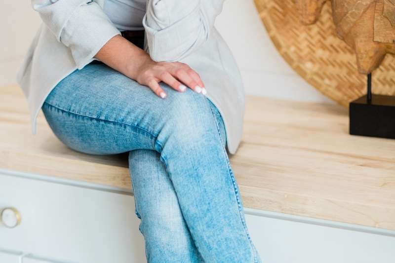 sitting in a kitchen counter